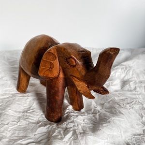 Carved wood elephant